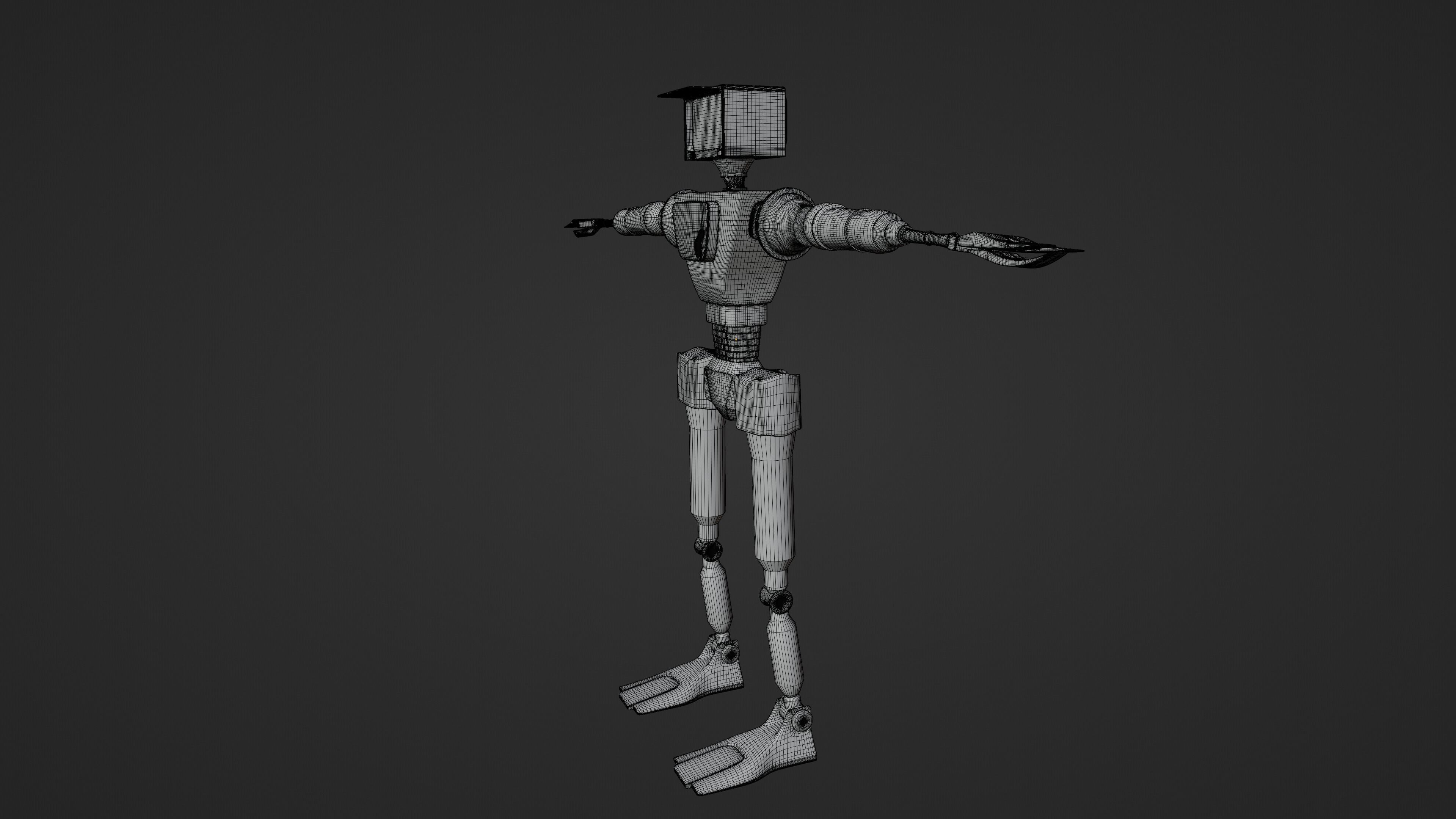 Service Small Robot  3D model_25