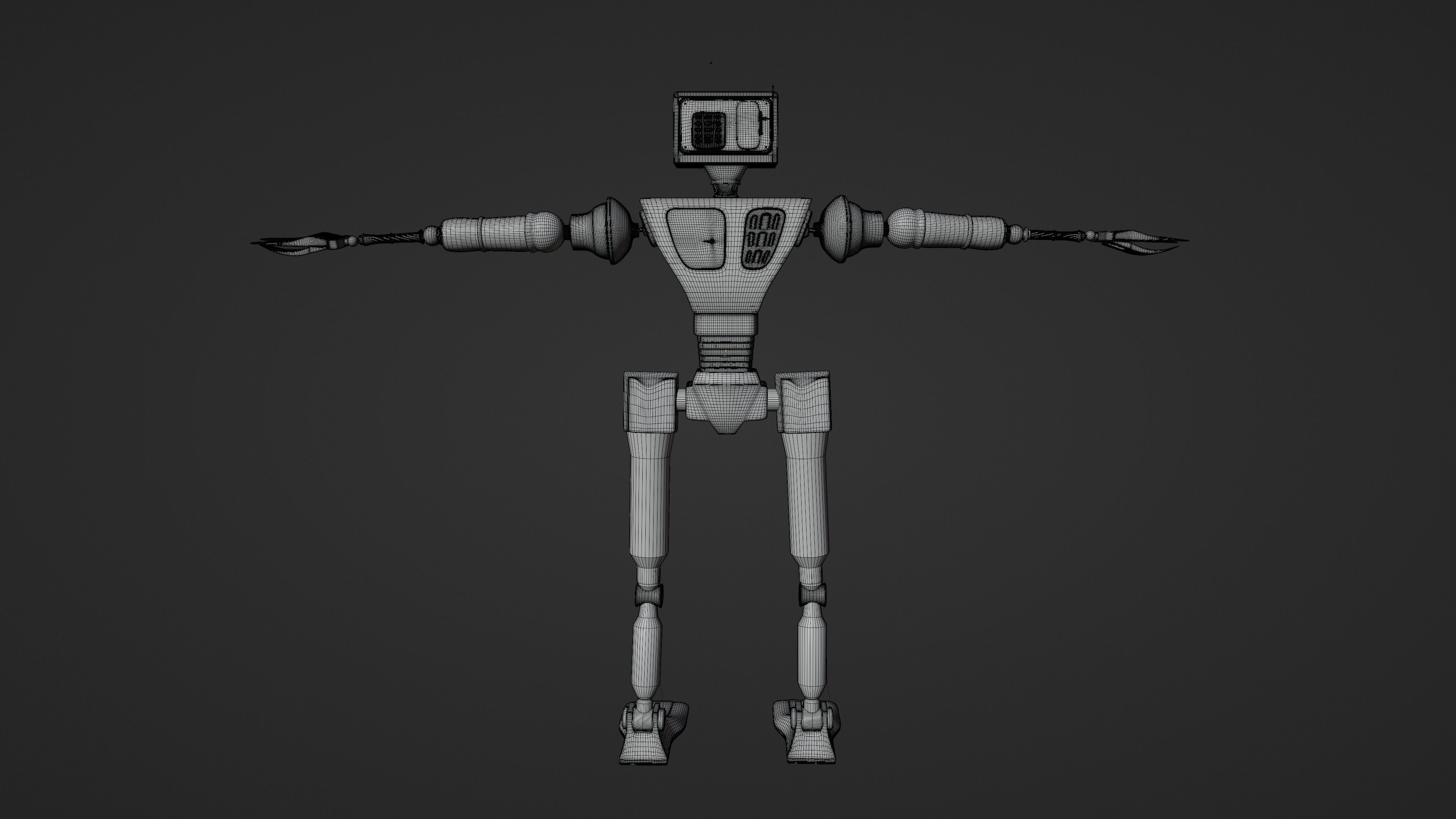 Service Small Robot  3D model_24