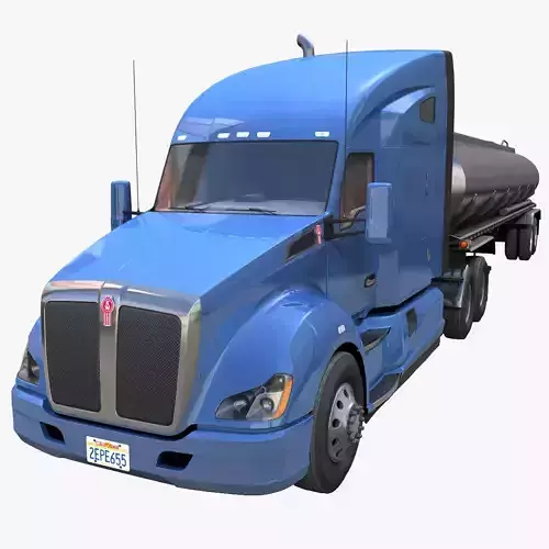 Kenworth T680 tanker semitruck