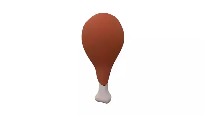 Chicken Leg Low-poly 3D model