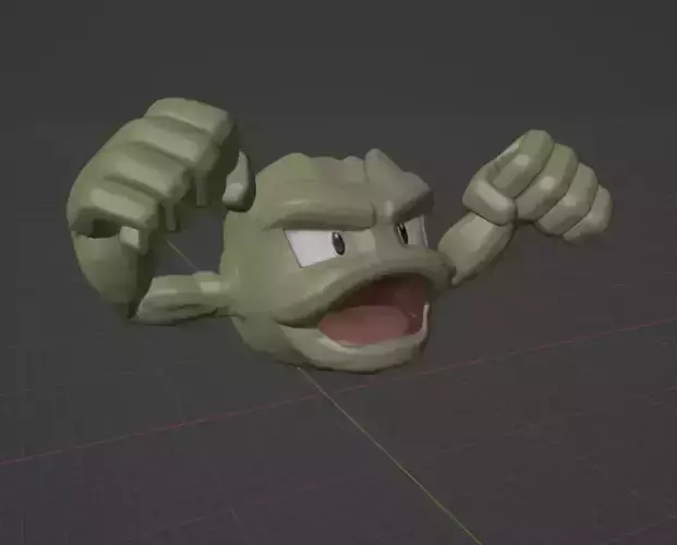 Geodude pokemon 3D print model 3D print model