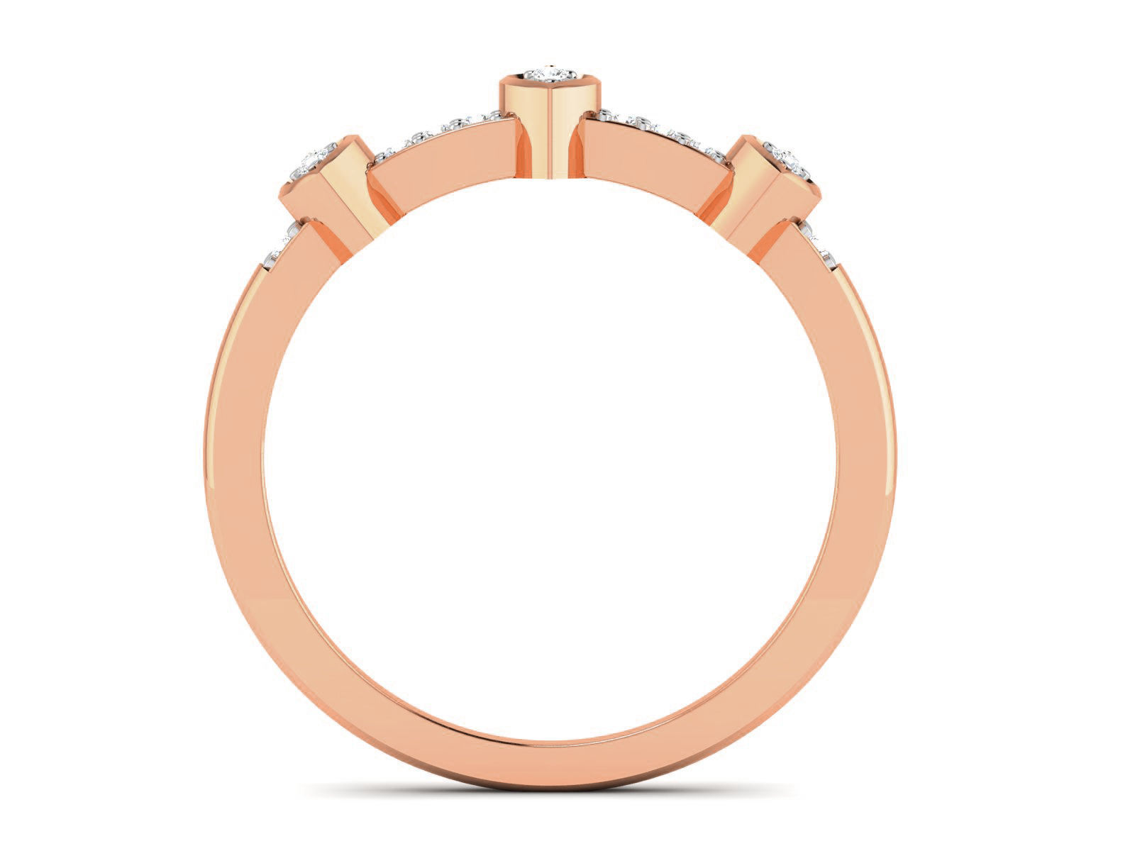 Heart Diamond Ring 3dm render details 3D print model_1