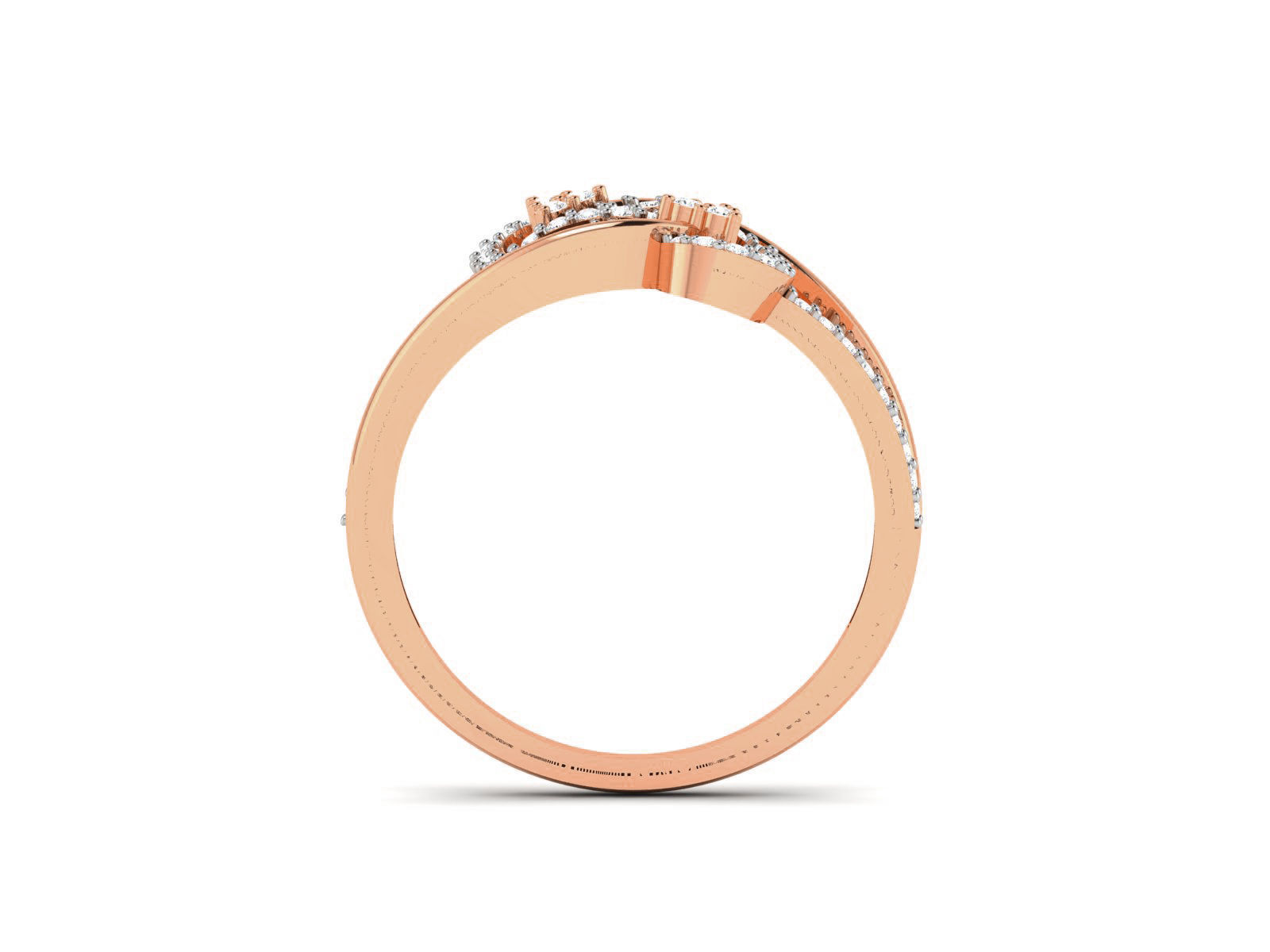 Heart Diamond Ring 3dm render details 3D print model_5