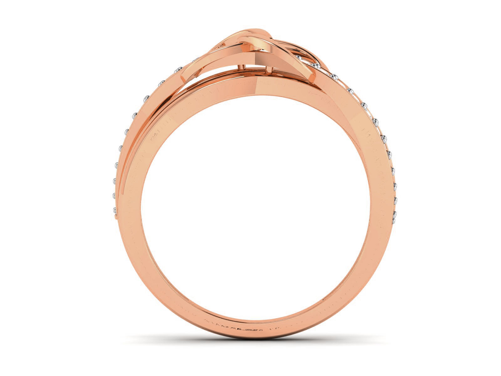 Women Diamond Ring 3dm render details 3D print model_3