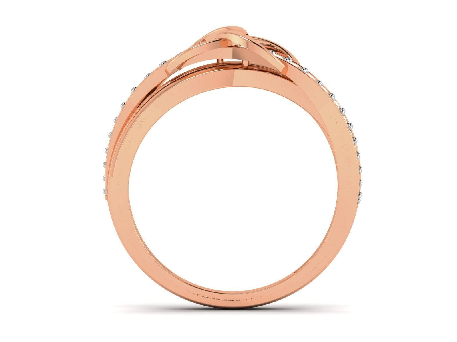 Women Diamond Ring 3dm render details 3D print model_4