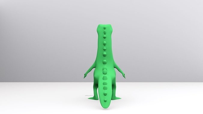 Cartoon Crocodiles  Character 3D model
