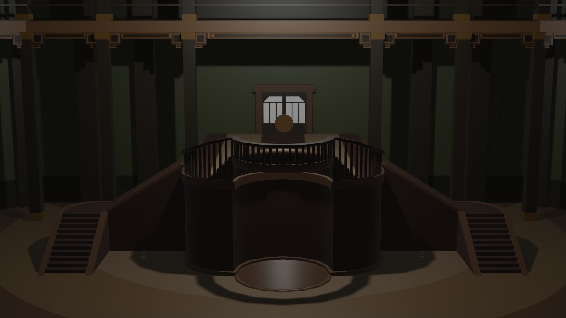 Haven Academy Main Hall 3D model_3