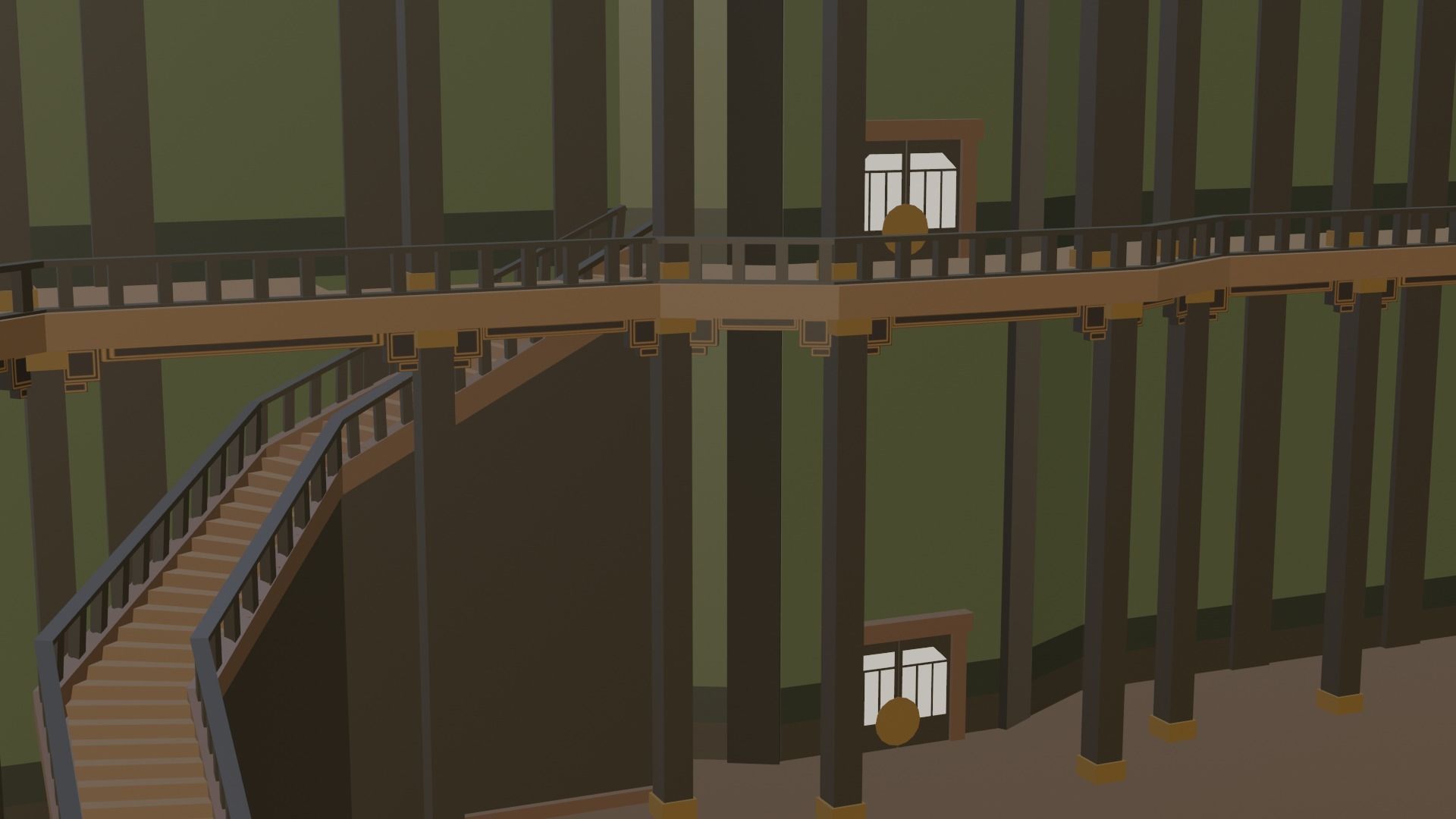 Haven Academy Main Hall 3D model_2