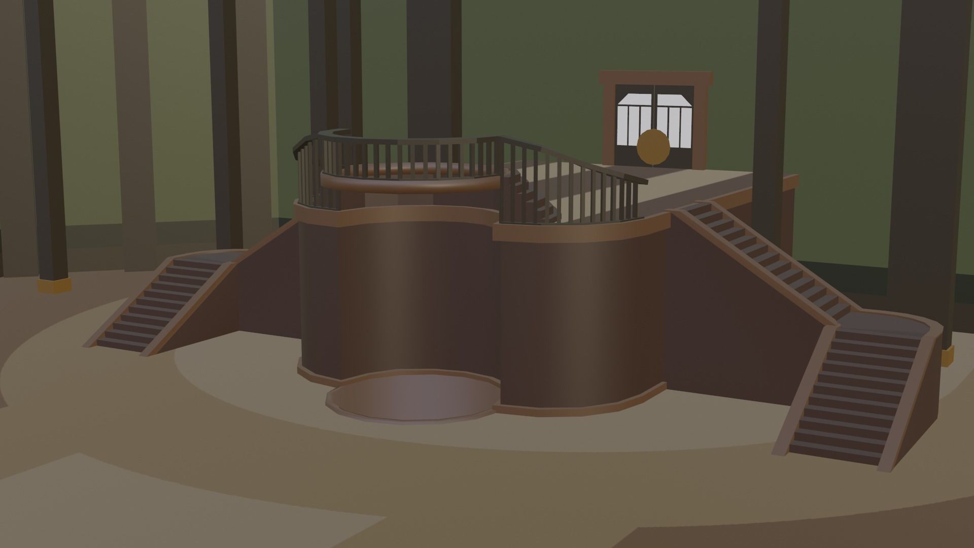 Haven Academy Main Hall 3D model_5