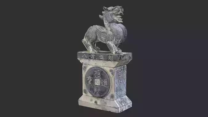 Chinese Stone Sculpture 3d scan