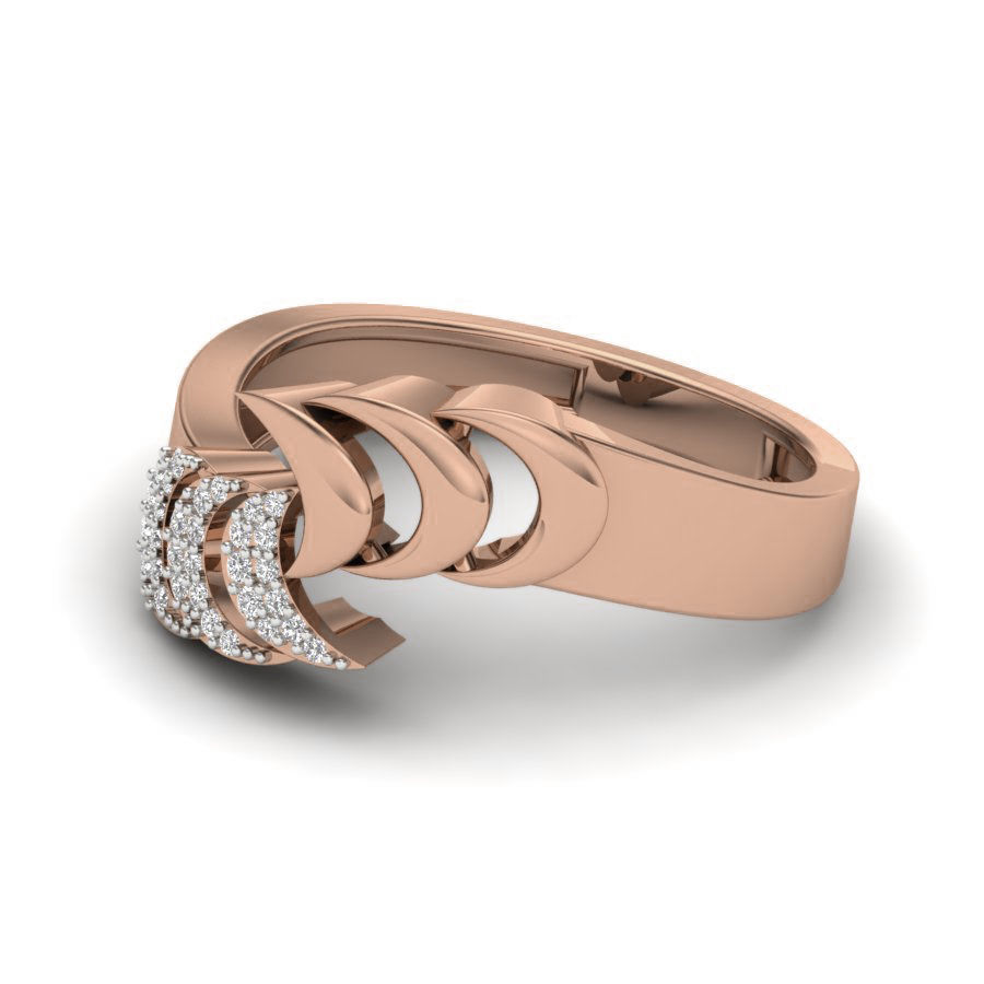 Women Diamond Ring 3dm render details 3D print model_3