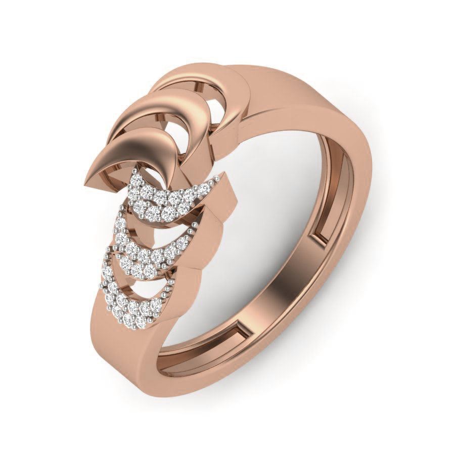 Women Diamond Ring 3dm render details 3D print model_4