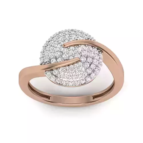 Women Diamond Ring 3dm render details