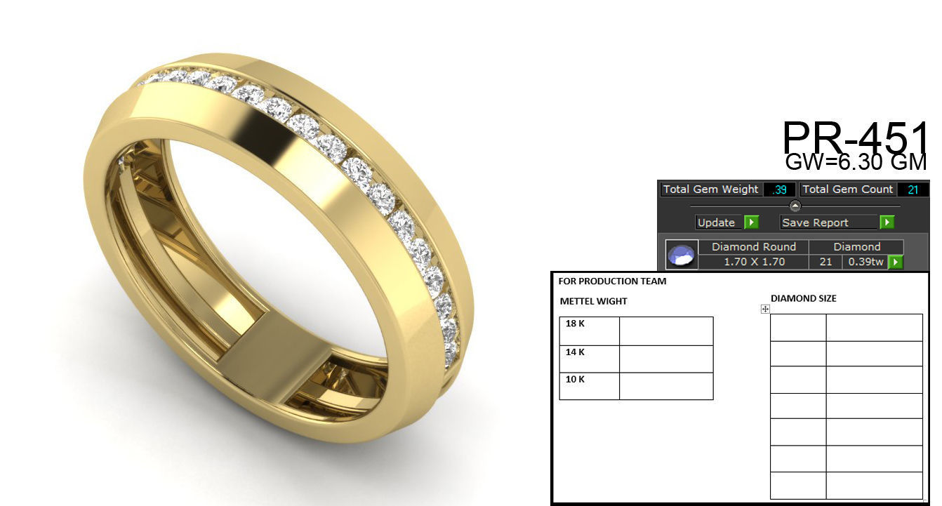 Diamond Band 3dm render details 3D print model_5