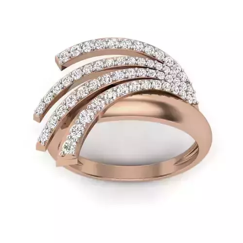 Women Diamond Ring 3dm render details