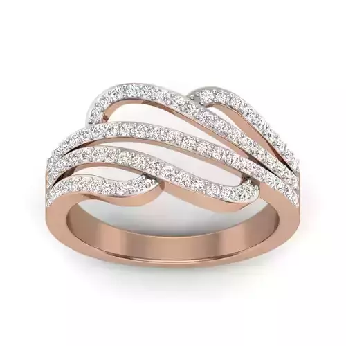 Women Diamond Ring 3dm render details