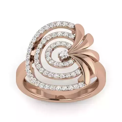 Women Diamond Ring 3dm render details