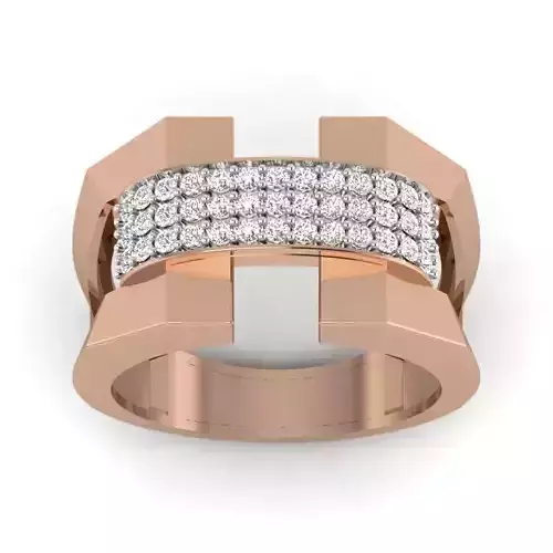 Women Diamond Ring 3dm render details