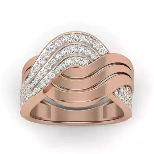Women Diamond Ring 3dm render details