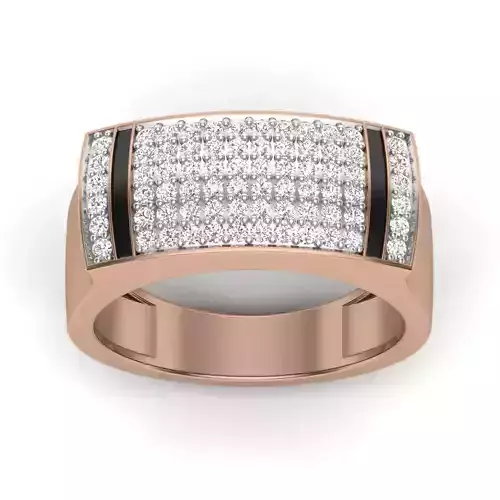 Gents Diamond Ring 3dm render details