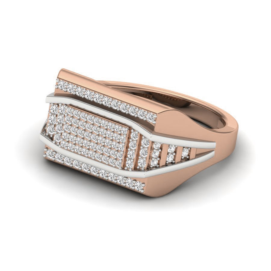 Gents Diamond Ring 3dm render details 3D print model_3