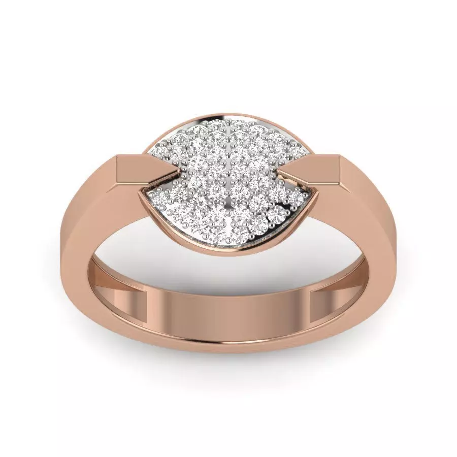 Women Diamond Ring 3dm render details 3D print model_0