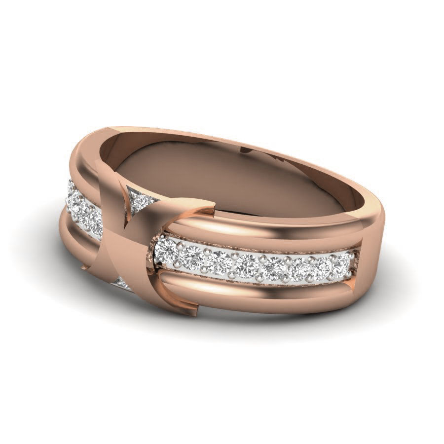 Women Diamond Ring 3dm render details 3D print model_3