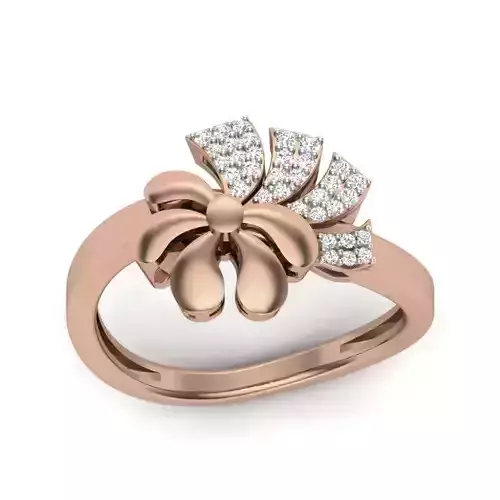 Women Diamond Ring 3dm render details