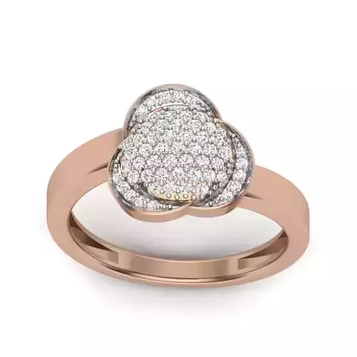 Women Diamond Ring 3dm render details