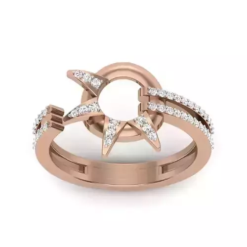 Women Cocktail Ring 3dm render details