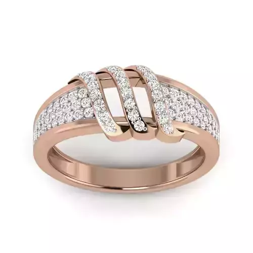 Women Diamond Ring 3dm render details
