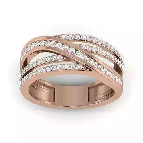 Women Diamond Ring 3dm render details