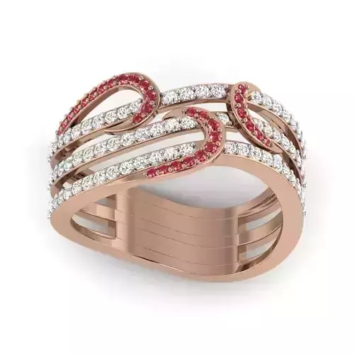 Women Diamond Ring 3dm render details