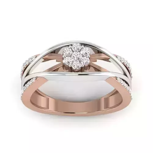 Women Diamond Ring 3dm render details