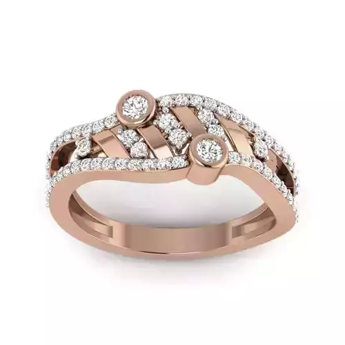 Women Diamond Ring 3dm render details