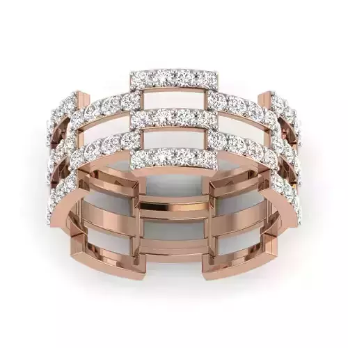 Women Cocktail Ring 3dm render details