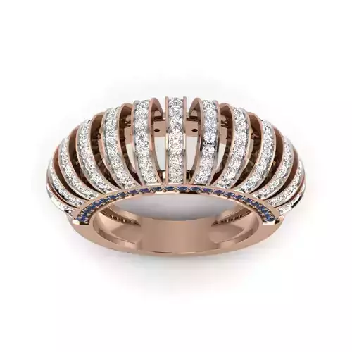 Women Cocktail Ring 3dm render details