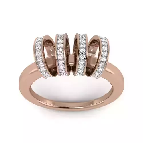 Women Diamond Ring 3dm render details