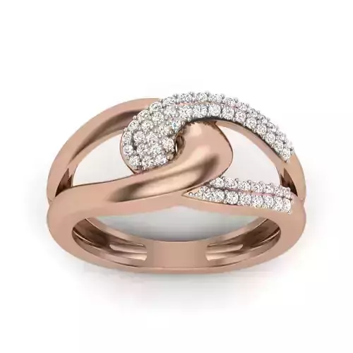Women Diamond Ring 3dm render details