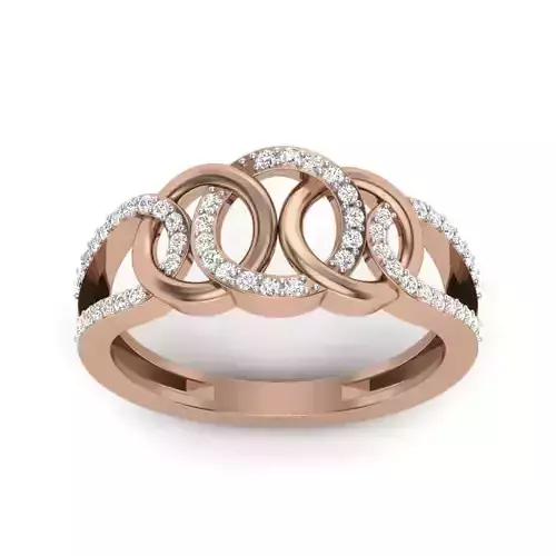 Women Diamond Ring 3dm render details