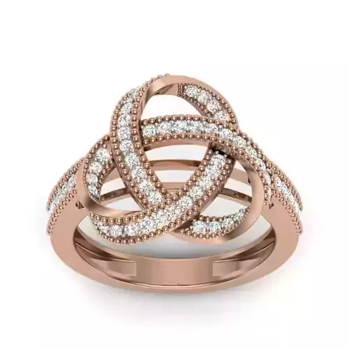 Women Diamond Ring 3dm render details