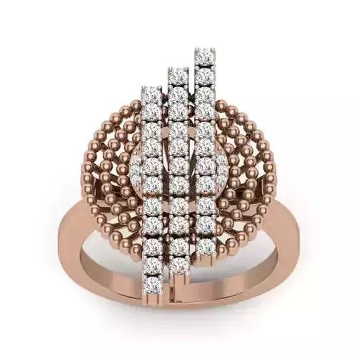 Women Diamond Ring 3dm render details