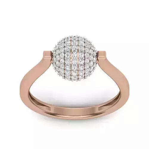 Women Diamond Ring 3dm render details