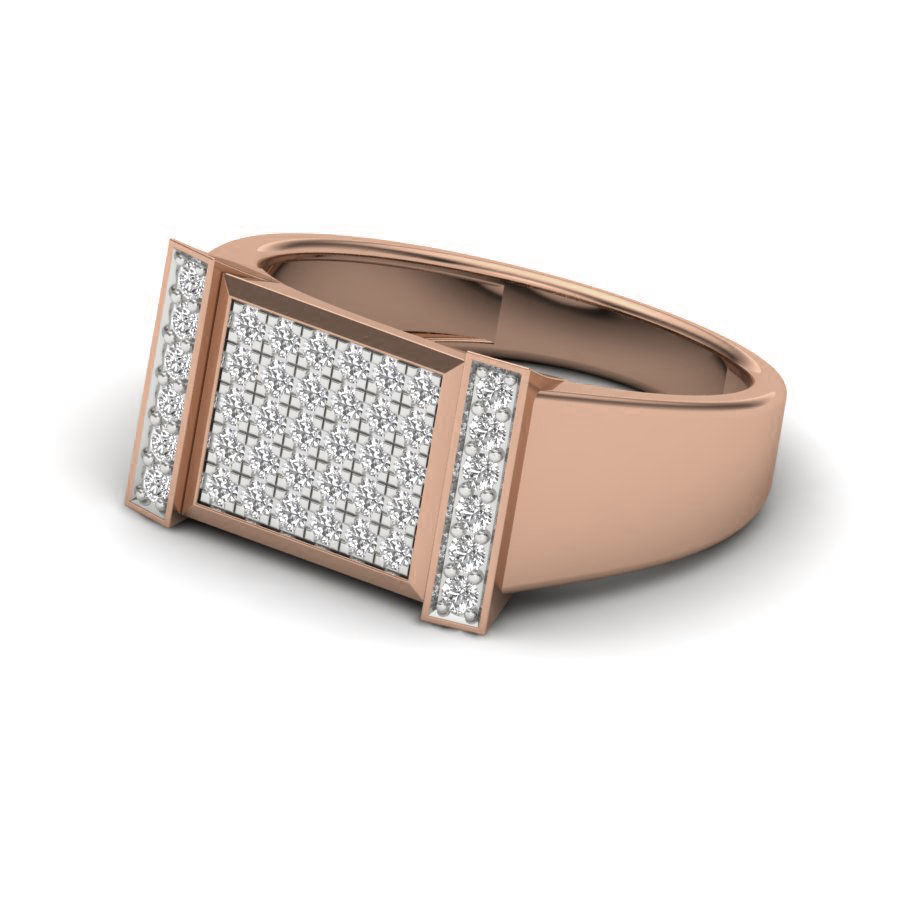 Gents Diamond Ring 3dm render details 3D print model_3