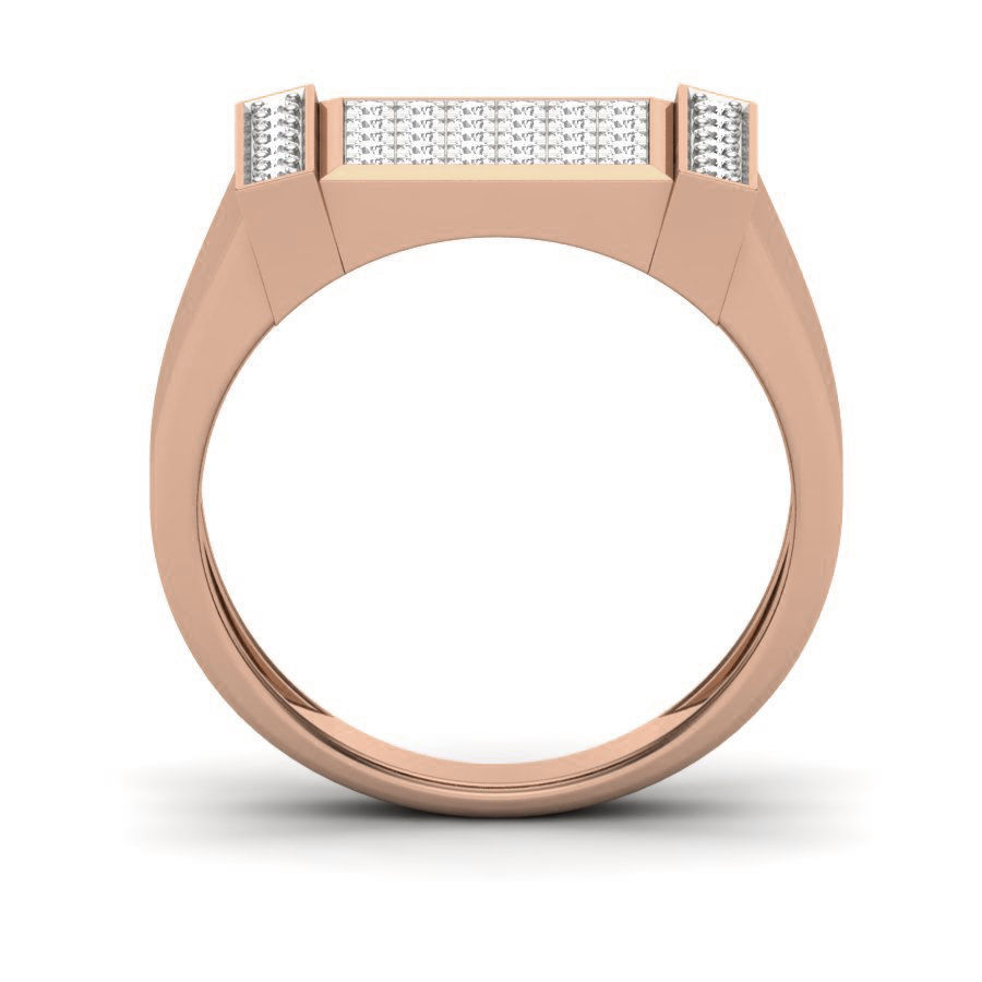 Gents Diamond Ring 3dm render details 3D print model_1