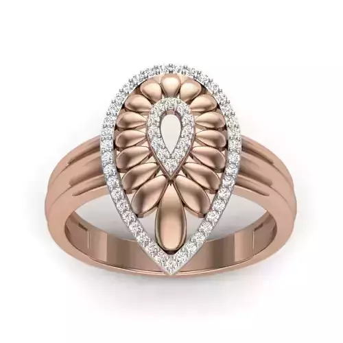 Women Diamond Ring 3dm render details