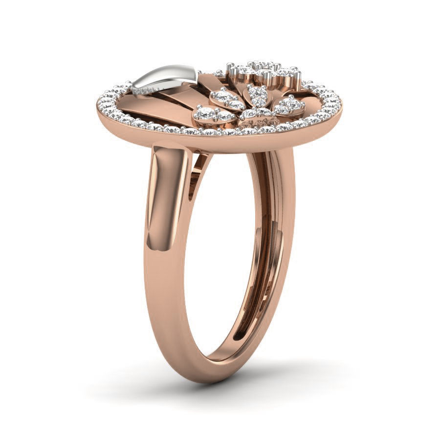 Women Diamond Ring 3dm render details 3D print model_2