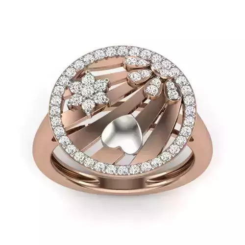 Women Diamond Ring 3dm render details