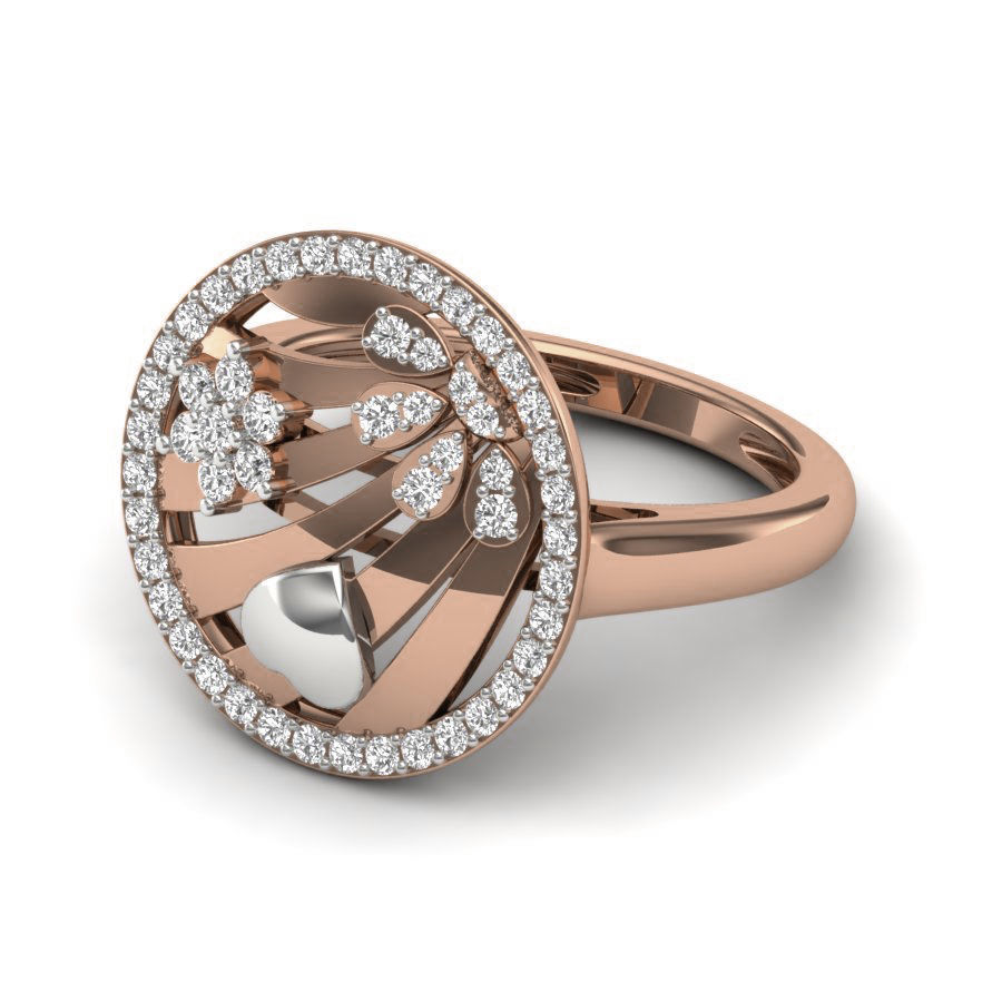 Women Diamond Ring 3dm render details 3D print model_3