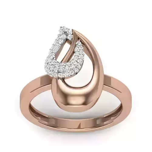 Women Diamond Ring 3dm render details